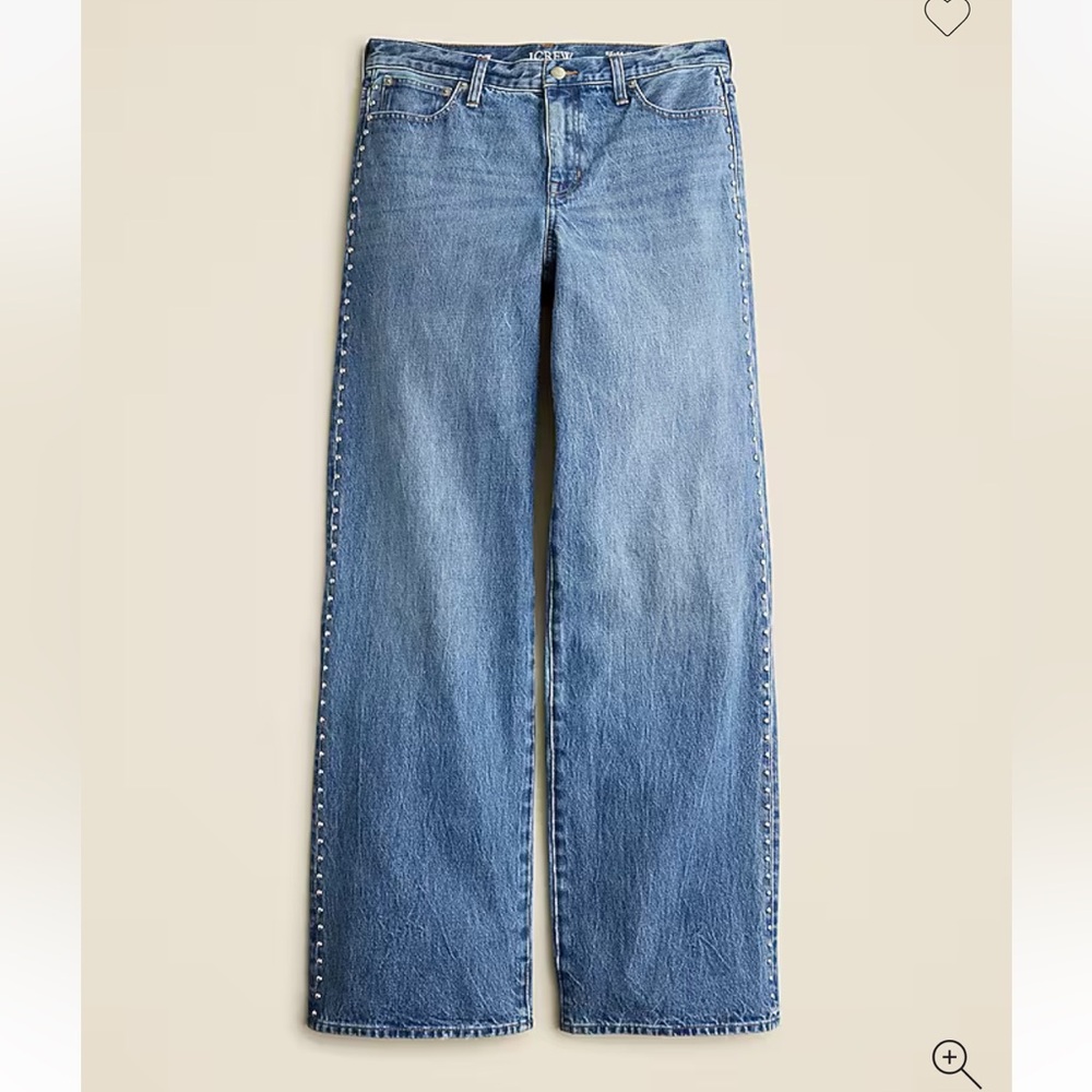 J. Crew Studded Lower Rise Jean